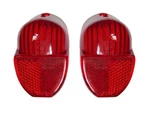 New Pair Rear Brake Tail Lamp Lenses Triumph Spitfire GT6 1962-70 Red. Fixed Price $43.95.