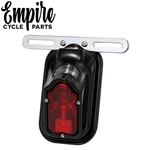 Harley Motorcycle Black Tombstone Tail Lamp Assembly With License Plate Bracket. Fixed Price $65.89.
