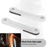 Flush Fork Led Turn Signals Running Light Chrome Bracket Harley Flhx Flhr. Fixed Price $30.99.