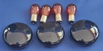 Zytc Smoked Harley Turn Signal Lense Kit W/bulbs - Set Of 3 Covers 4. Fixed Price $15.95.