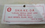 Sha-ke-da SLL-3 Yamaha Flasher Lens 341-83332-70 Lot Of Pcs Nos (O7B-1). Fixed Price $11.00.