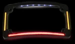 Custom Dynamics License Plate Frame Radius Black 7-1/4" W/leds Harley TF05-B. Fixed Price $129.95.