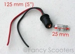 24V 3W Light W/ Wires Scocket For Gas Scooters (odometer Panel Bulbs). Fixed Price $5.95.
