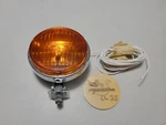 Vintage Round Flamethrower Light Orange Amber Stainless Chrome Chopper Fog Truck. Fixed Price $79.99.