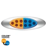 10 Amber/blue Double Oval Fury Clearance Marker Led Light With Chrome Bezel. Fixed Price $23.99.
