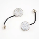 Yellow 2" Led 1156 Rear Turn Signal Light For Harley Tour Street Road King Glide. Fixed Price $12.95.