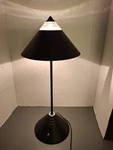 Atomic Halogen Ufo Office Steam Punk Lamp Industrial Black Glass Metal Cage Bulb. Fixed Price $249.99.