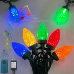 C7 Led Christmas Lights With Music, 36FT Motion Musical 5.... Fixed Price $42.89.
