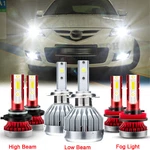 6000K Led Headlight High Low Beam Fog Bulbs Pkg For Mazda 3 2004 05 2006. Fixed Price $41.88.