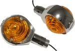 Emgo Bmw Hella Style Bar End Deco Turn Signals Lights 7/8" 12 Volt Chrome Amber. Fixed Price $42.55.