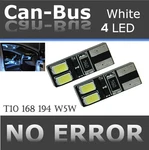 2 Pairs T10 Samsung 4 Led Chips Canbus White Install Plug & Play Map Light T559. Fixed Price $7.99.