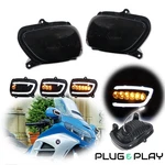Fit Honda 01-17 Goldwing GL1800 Smoke Switchback Led Drl Turn Signal Lights. Fixed Price $59.99.