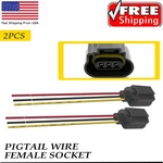 Wire Pigtail Female Ceramic 9008 H13 Two Headlight Bulb Harness Socket Connector. Fixed Price $10.44.