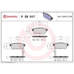 Brembo Rear Brake Pad Set (2 Wheels On Axle) /. Fixed Price $33.12.
