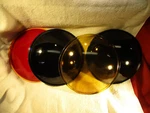 Kliegl Brothers Nyc Stage Light Red Blue Yellow Green 7 1/2" Roundel Glass Lens. Fixed Price $16.00.