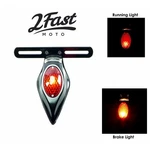 2FASTMOTO Motorcycle Custom 12 Volt Black Teardrop Tail/brake Light 62-21671. Fixed Price $26.58.