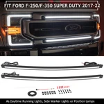 2X Led Grill Accent Lights Bar Kit Drl 2017-2022 Ford Super Duty F-250 F-350. Fixed Price $145.70.