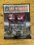 Badlands M/c Products Plug-in Illuminator With Red Lenses 8 Pin ILL-03-RL-B. Fixed Price $76.50.