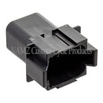 Namz Custom Cycle DR-8B 8-WIRE Black Deutsch Rcptcl & Wdglck Hd# 72108-94BK. Fixed Price $17.95.