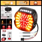 Smoked Led Rear Brake Light With Turn Signals For Harley Dyna, Softail, Tou. Fixed Price $52.19.