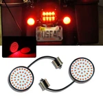 1156 Red Led Rear Turn Signal Light Insert Bulbs For Harley Road King Glide. Fixed Price $12.99.