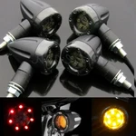 4PCS Motorcycle Led Bullet Red Brake Blinker Turn Signal Tail Light For Harley. Fixed Price $13.50.