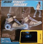 Neon Street Rollers, Blue Motion Powered Led Light Up Wheels, Shoe Skates, New. Fixed Price $28.99.