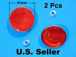 1971-1972 Yamaha XS1B XS2 Taillight Reflectors Small Red AT1 DS7 DT2 DT3 G7 HS1. Fixed Price $18.85.