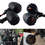 4X Motorcycle Grill Bullet Turn Signal Lights For Harley Bobber Chopper Cruiser. Fixed Price $23.95.