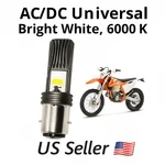 Super Hi/lo Led Bulb For Ktm Pn 44111038000 BA20D 12V 35/35W Ac/dc Visibilit. Fixed Price $15.99.