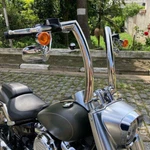 Chrome 16" Rise 2'' Ape Hanger Handlebar Fit For Harley Road King Sportster 1200. Fixed Price $166.95.