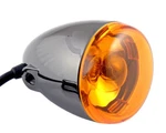 Chris Duece-style Turn Signal Lamps Front Dual Filament Amber Lens Black. Fixed Price $39.99.