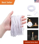 29.5 Ft Cotton Oil Lamp Wicks - Versatile Candle Replacement For Diy Lighting. Fixed Price $14.39.