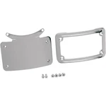 Kuryakyn 3162 Curved Chrome License Plate Frame Harley W/ Ka Turn Signal Bar. Fixed Price $119.99.