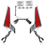 Custom Dynamics Led Light Panels Chrome/red CD-FASCIA-SS6CR. Fixed Price $199.95.