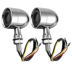 Chrome Motorcycle Led Bullet Blinker Brake Running Turn Signal Light Amber Red. Fixed Price $24.69.