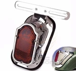 Motorcycle Red Tombstone Brake Tail Light Signal For Harley Bike Aluminum Chrome. Fixed Price $45.45.