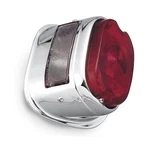 Bikers Choice 56-72 Big Twin/xl Chrome Taillight W/ Red Lens & Top License Lt. Fixed Price $59.34.