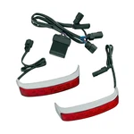 Harley Electra Glo Led Saddlebag Run Brake Turn Lamps Chrome Red 67800448A Oem. Fixed Price $170.98.