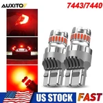 Auxito 7443 7444 7440 Red Led Bulb Brake Tail Stop Parking Light Bright Lamp T20. Fixed Price $13.29.