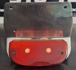 Rick Doss Taillight License Plate Frame Harley 9 Wide Fatbob Bobtail Chopper Xl. Fixed Price $140.00.