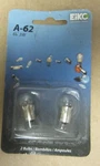 (2) Eiko Clear Replacement Bulbs A-62-BP. Fixed Price $22.00.