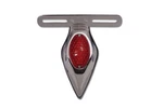 Chrome Teardrop Led Tail Lamp Assembly With Red Lens For Harley-davidson. Fixed Price $76.99.
