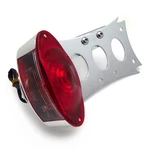 Chrome License Bracket & Cd Oval Tail Light For Harley Touring Bobber Chopper. Fixed Price $29.67.