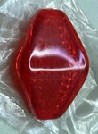 Drag Specialties DS-290005 Red Diamond Lens New Replaces. Fixed Price $16.00.