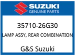 Suzuki Oem Part 35710-26G30 Lamp Assy, Rear Combination. Fixed Price $325.62.