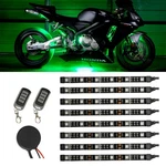 Ledglow 8PC Green Motorcycle Neon Underglow Accent Flexible Lights Kit. Fixed Price $82.99.