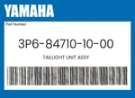 Yamaha Genuine Taillight Unit Assy 3P6-84710-10-00. Fixed Price $27.57.