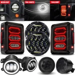 7" Halo Round Led Headlights Tail Fog Turn Signal Combo For Jeep Jk. Fixed Price $170.39.