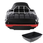 King Trunk Backrest Rack Led Brake Turn Tail Light Fit For Harley Touring 14-26. Fixed Price $299.80.